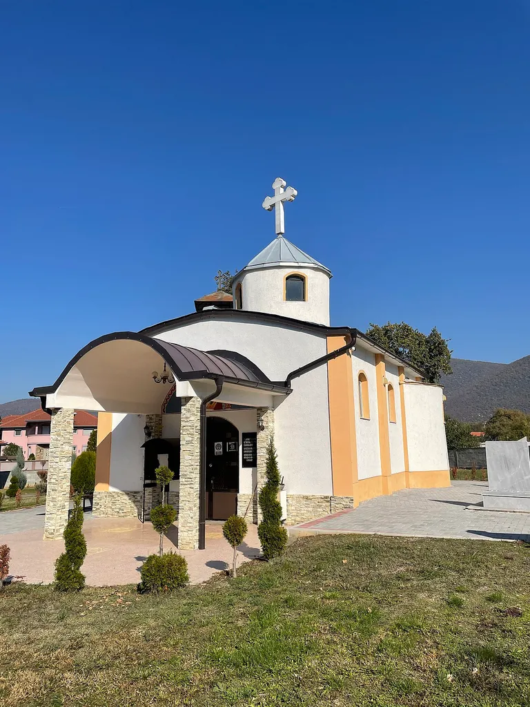 View of the St. Nicholas Church in the village Kopance