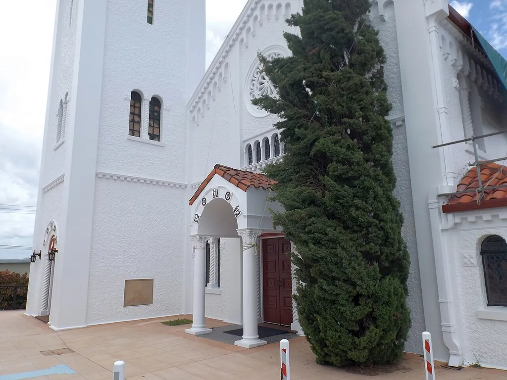 Photo of entrance to the Holy Trinity Anglican Church, Woolloongabba, Brisbane, Queensland, Australia.