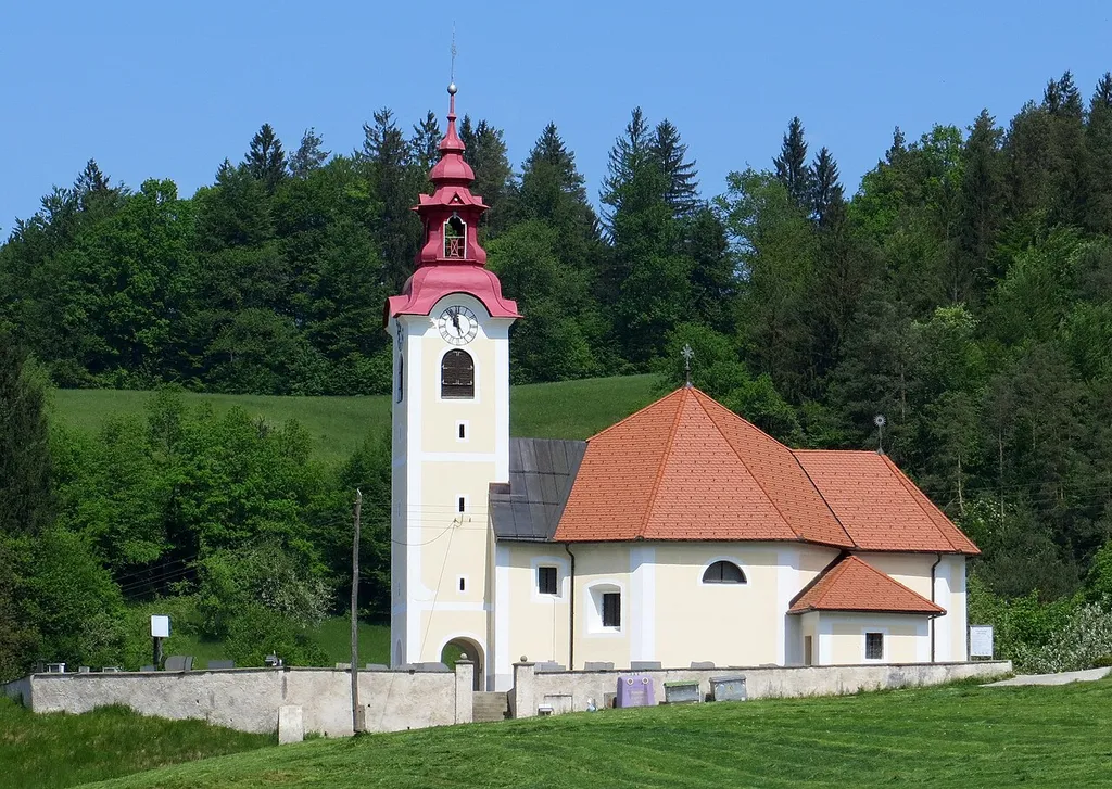 Saint Anne's Church in Zgornja Jablanica, Municipality of Šmartno pri Litiji, Slovenia
