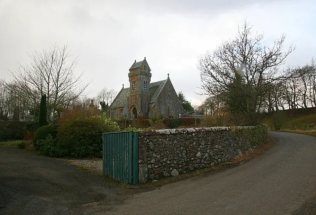 Fern parish church The church, rebuilt in 1806, is said to have been founded in the 7th Century by Bishop Colman and dedicated to St. Aidan. In older records Fern is spelled as Fearn. The church is situated in the middle of a wooded den.