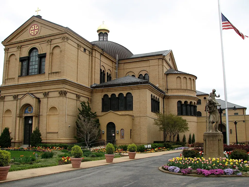 The Mount St. Sepulchre Franciscan Monastery is located at 14th and Quincy Streets near the Brookland neighborhood of Northeast Washington, D.C.
