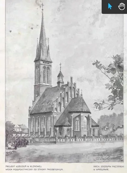church in Klonowa (in Łódź Voivodeship