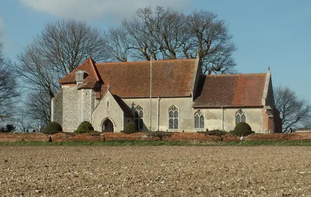 St. Leonard's church, Billingford This interesting church can be seen clearly from the busy A.143 and is approached down a small track. The church dates back to the Norman period and has an interesting unfinished tower.