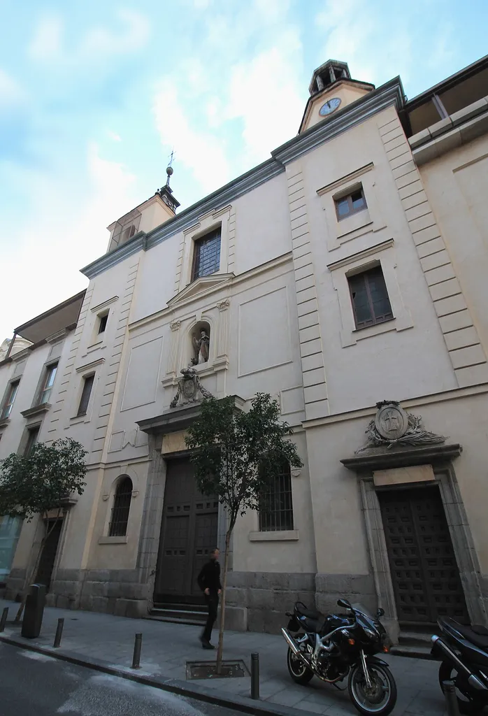 Façade of St. Anthony Church in Madrid (Spain).