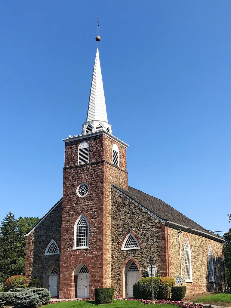 The Old Stone Church located on Old Stone Church Road in Upper Saddle River, New Jersey. Also known as the Saddle River Reformed Church.