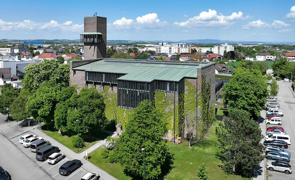 South view of the Saint Joseph church in Wels, Upper Austria.