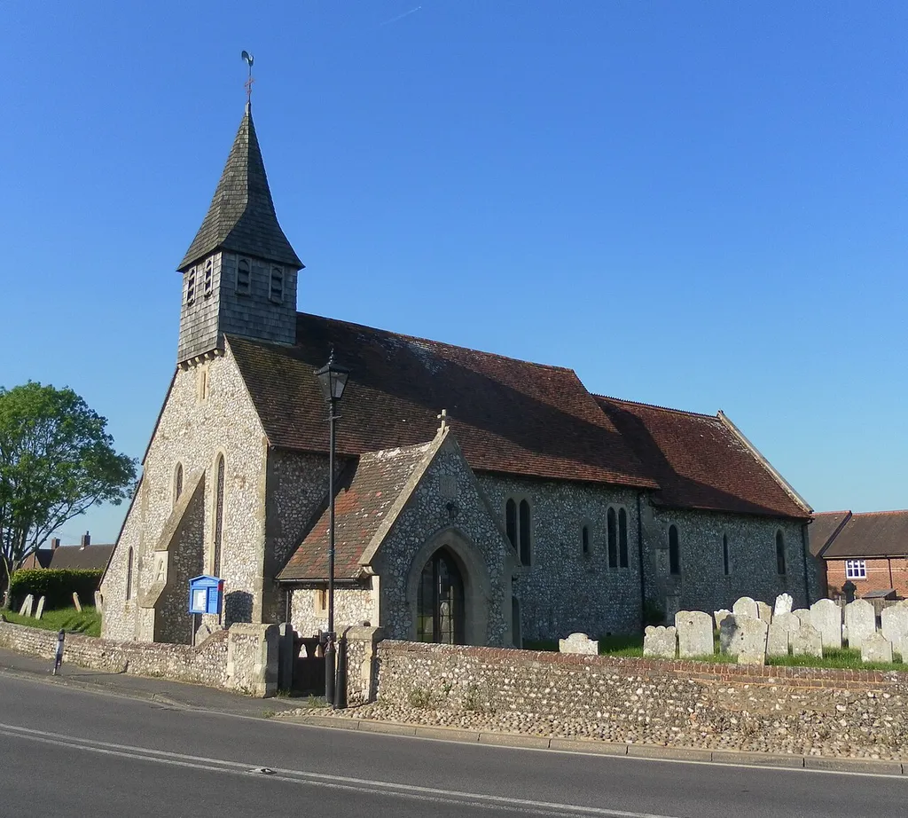 St Nicholas' Church, Mid Lavant, District of Chichester, West Sussex, England. The Anglican parish church of Mid Lavant. Listed at Grade II by English Heritage (NHLE Code 1232537)