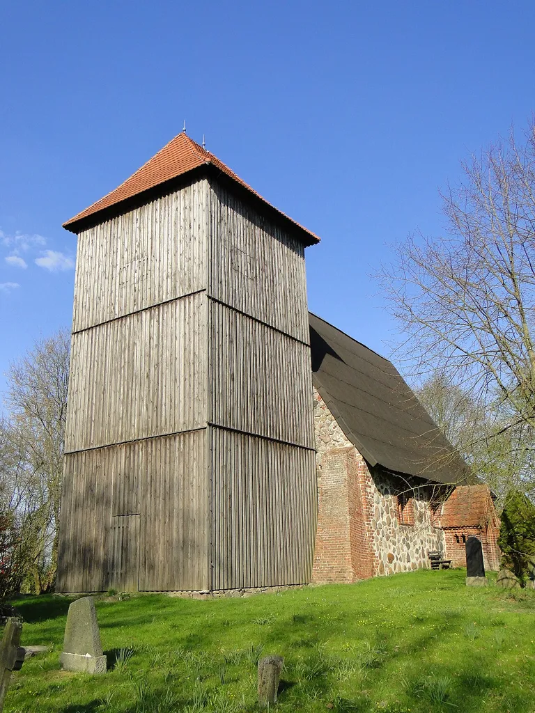 Church in Ruest, district Parchim, Mecklenburg-Vorpommern, Germany