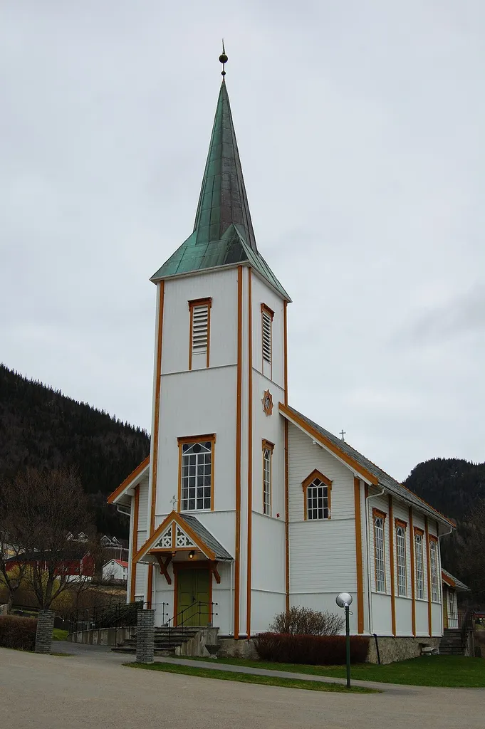 Stranda church in Leksvik municipality in Sør-Trøndelag, Norway.