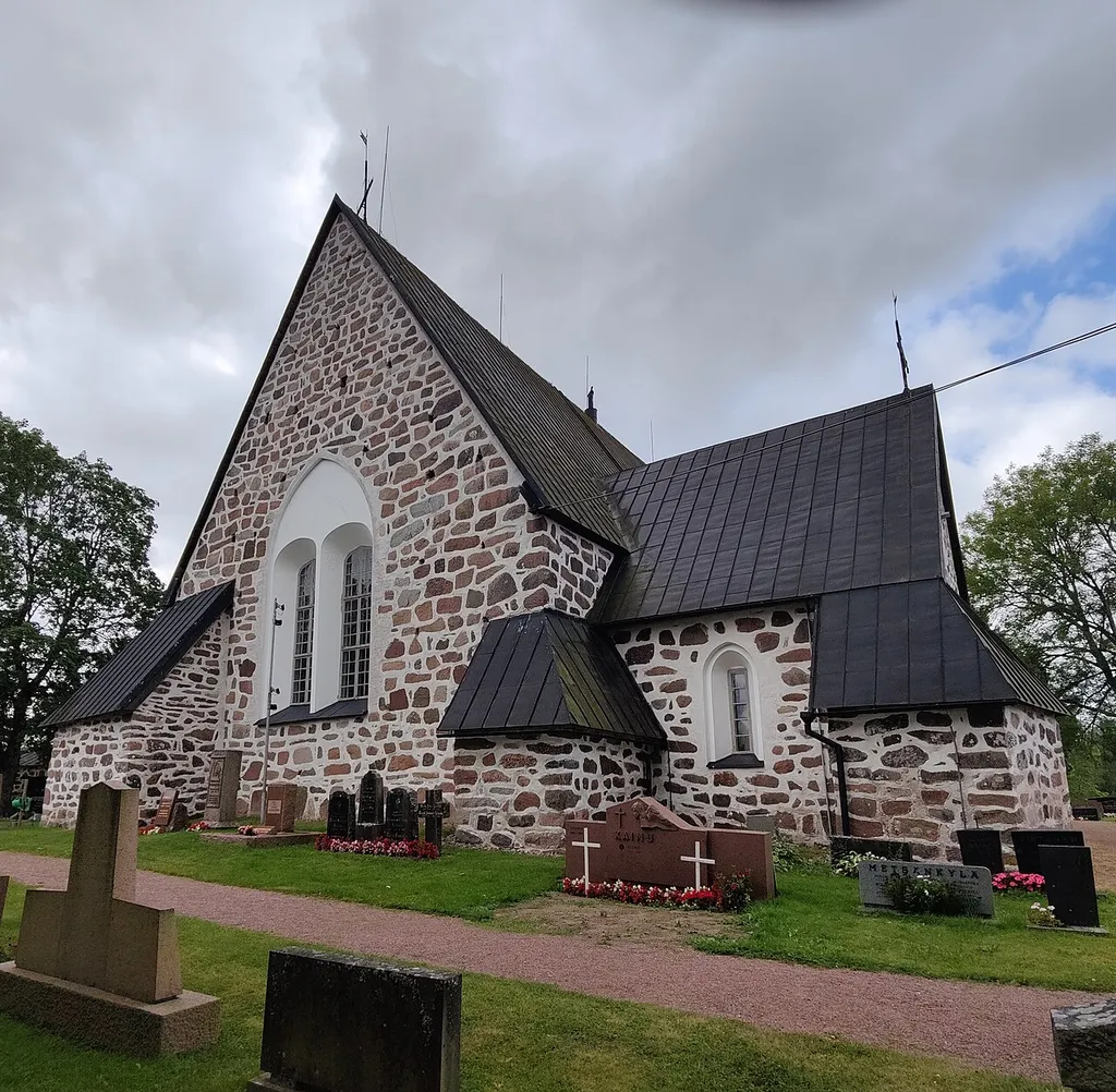 Vehmaa church east front