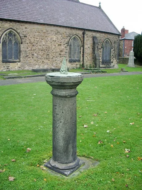 Sundial at St Mary's parish church, Ruabon, Wales