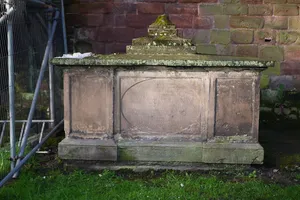 Chest Tomb In Churchyard Of Old Church Of St Chad