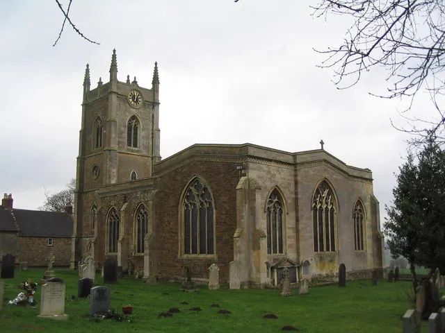 St Peter's parish church, East Carlton, Northamptonshire, seen from the southeast