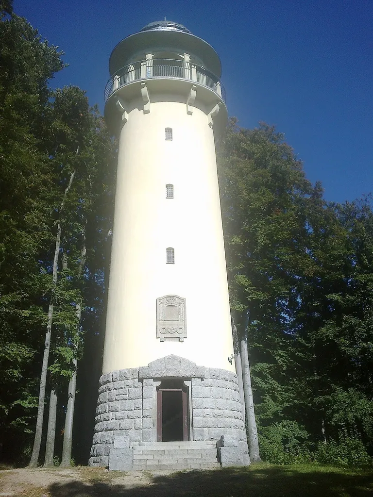 22 metre high tower with observation deck, built in 1911, on the top of Krzywousty Hill, Jelenia Góra, Lower Silesia, Poland.