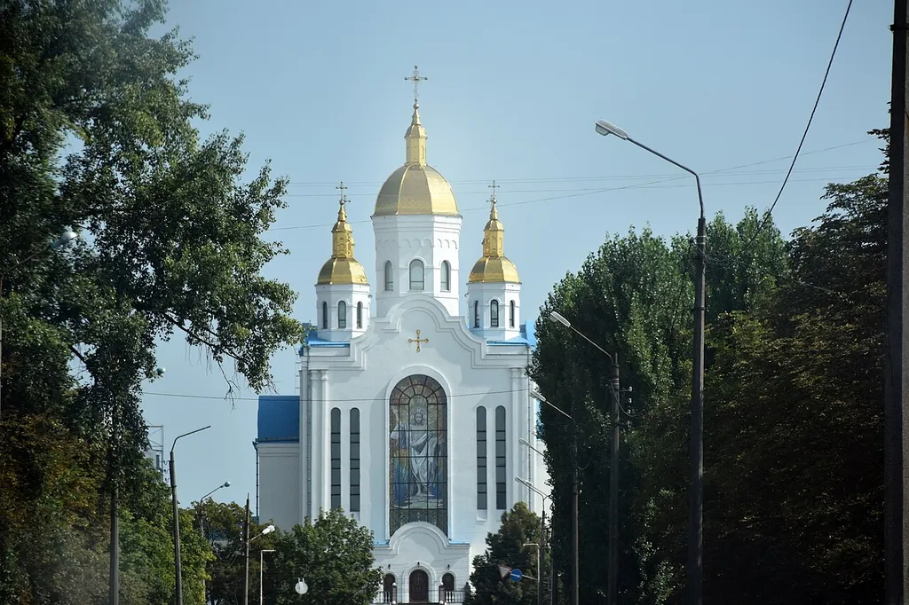 View of the All Saints of Chernihiv Church in Chernihiv.