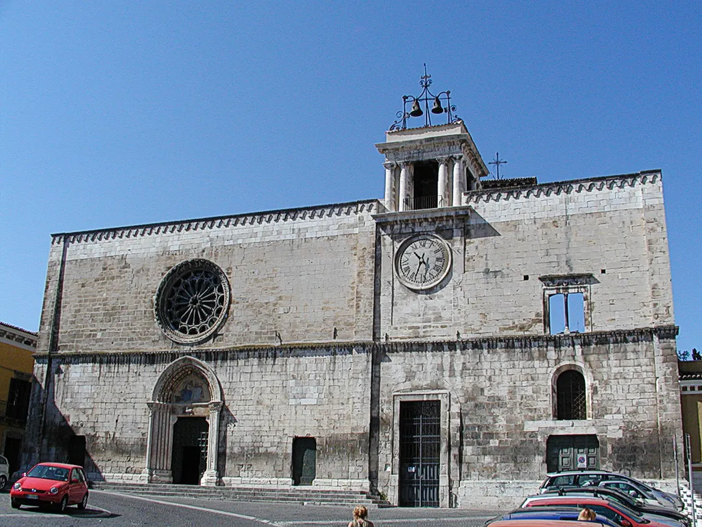 Sulmona, facade of S. Maria della Tomba Church.
