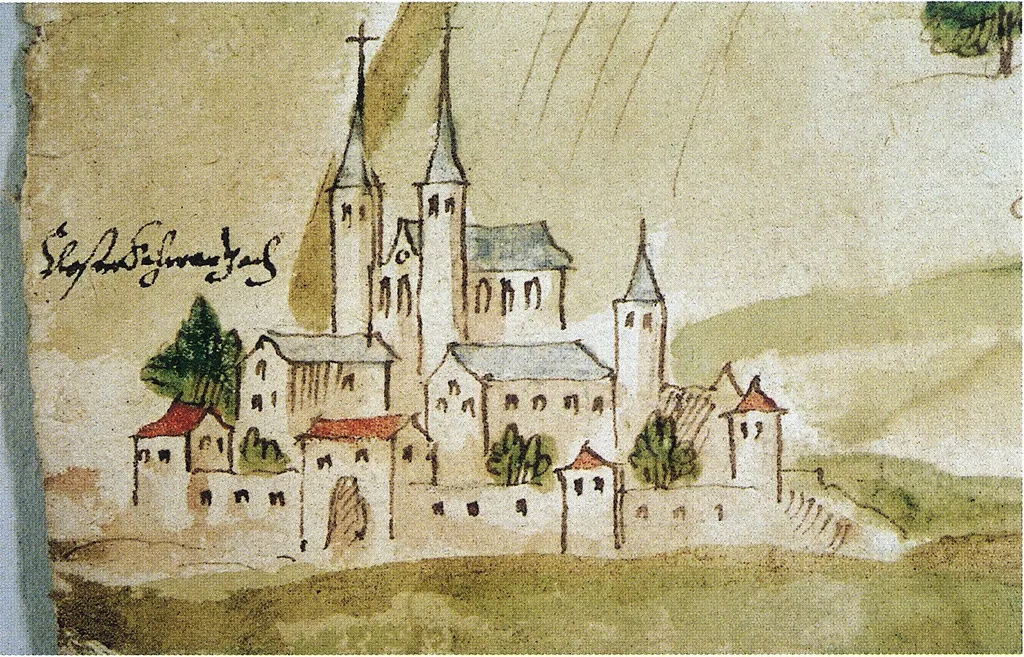 Abtei Münsterschwarzach im Jahr 1616, Detail