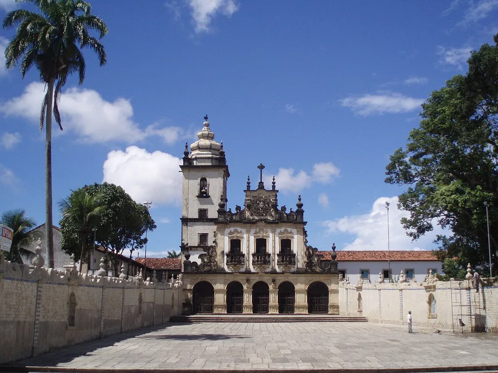 Brasil, João Pessoa, vista do Convento São Francisco no centro historico da cidade
