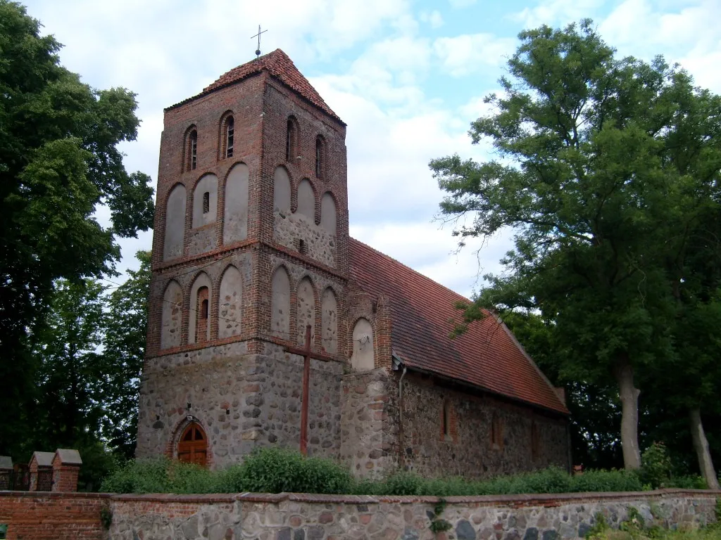 The church in Kruszyny, Poland