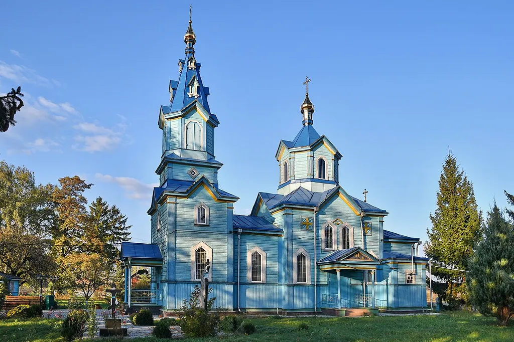 Михайлівська церква (дер.) (1904 рік) - вигляд з півдня - Топилище (вул. Набережна 10А) Володимирський район Волинська область Україна