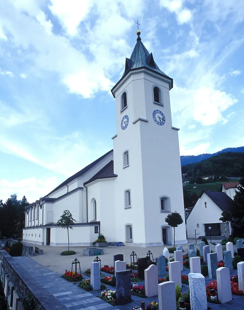 Parish Church Saint Gallus in Triesen, principality of Liechtenstein