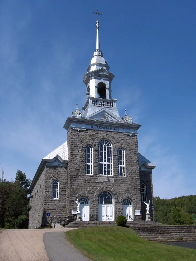 Église Saint-Bernardin, Rivière-à-Pierre, Portneuf, Québec, Canada