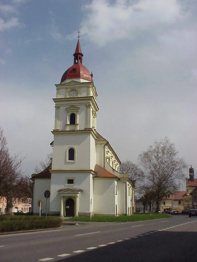 Church of the Nativity of the Virgin Mary in Chabařovice, Ústí nad labem District, Czech Republic.
