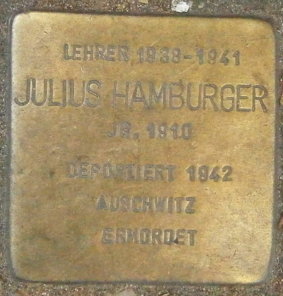 Stolperstein für Julius Hamburger