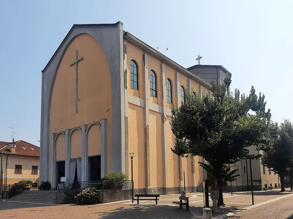 La chiesa parrocchiale di San Giovanni Battista a Tavazzano.
