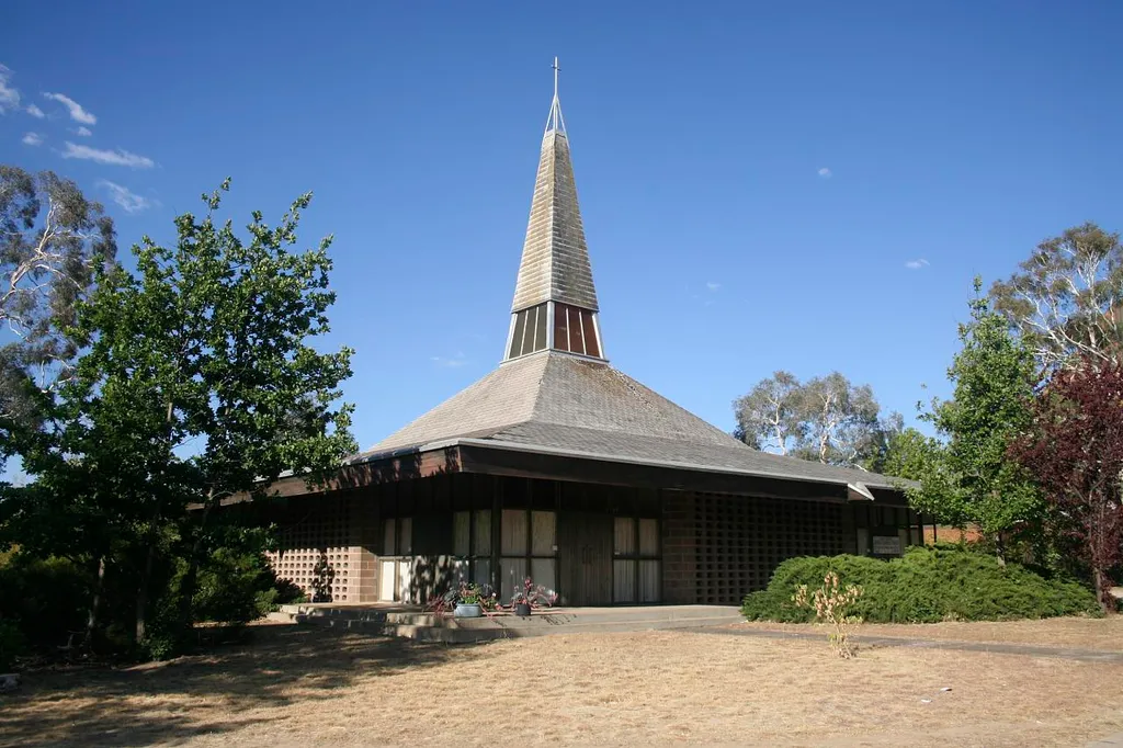Holy Trinity Lutheran Church, Canberra. Designed by Frederick Romberg, 1960.