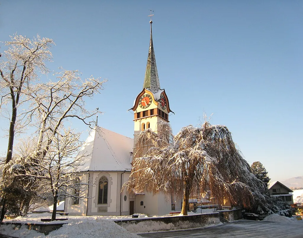 Reformed church of Langnau im Emmental, Switzerland, built 1673.
