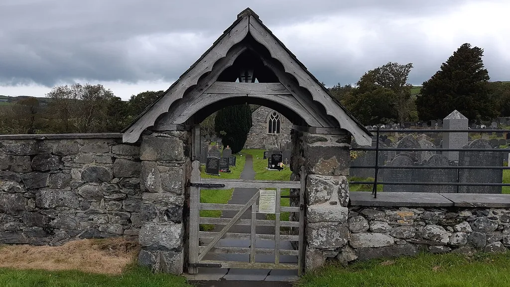 Lychgate at the Church of St Mary and St Egryn