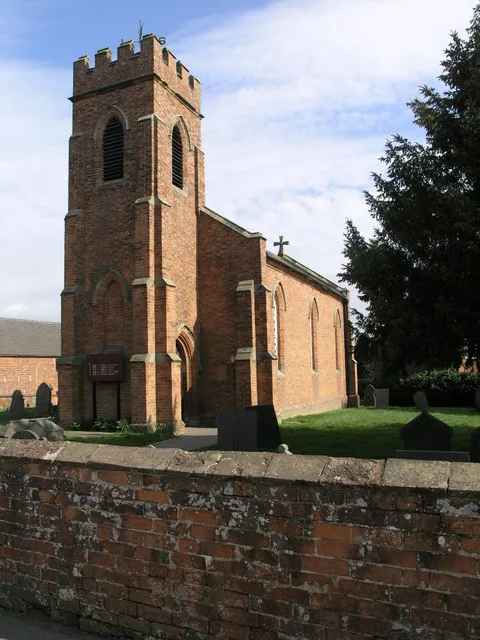 Holy Trinity parish church, Yeaveley, Derbyshire, seen from the west