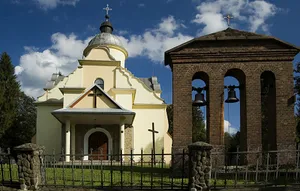 Belfry at Greek Catholic church in Olszanica