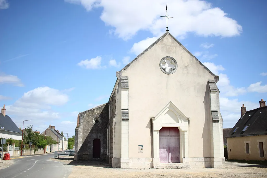 L'église de Montreuil-en-Touraine (France).
