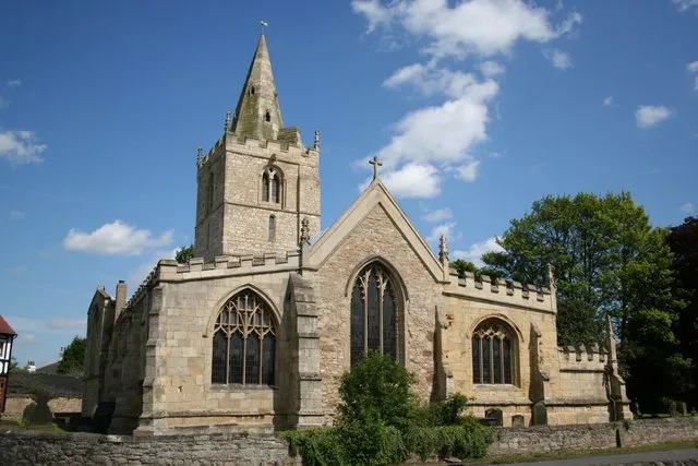 All saints' church, Arksey. Glorious cruciform church with a Norman and Early English core, externally largely Perpendicular.