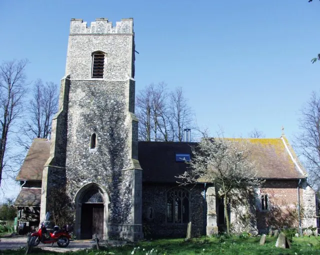 Former parish church of St Margaret, Rishangles, Suffolk, seen from the south