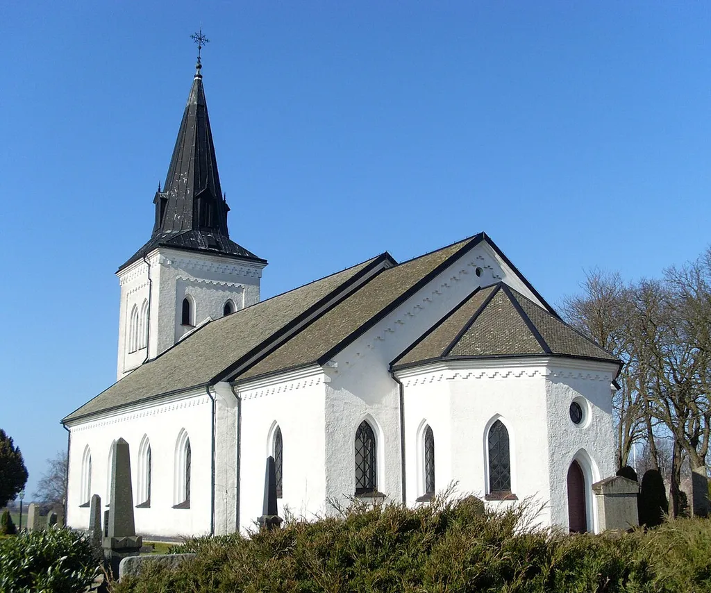 The church of Lyngby in southern Sweden
