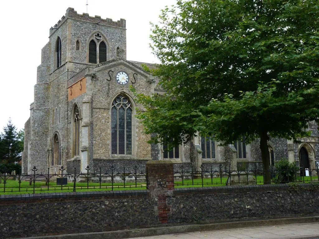 Attleborough church, near to Attleborough, Norfolk, Great Britain. The Church of the Assumption of the Blessed Virgin Mary dates from the 9th century.