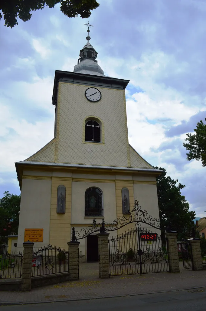 The Church of The Assumption of the Virgin Mary in Milówka in Jana Kazimierza street, Milówka, Poland. The Scotch Mist Gallery contains many photographs of historic buildings, monuments and memorials of Poland.