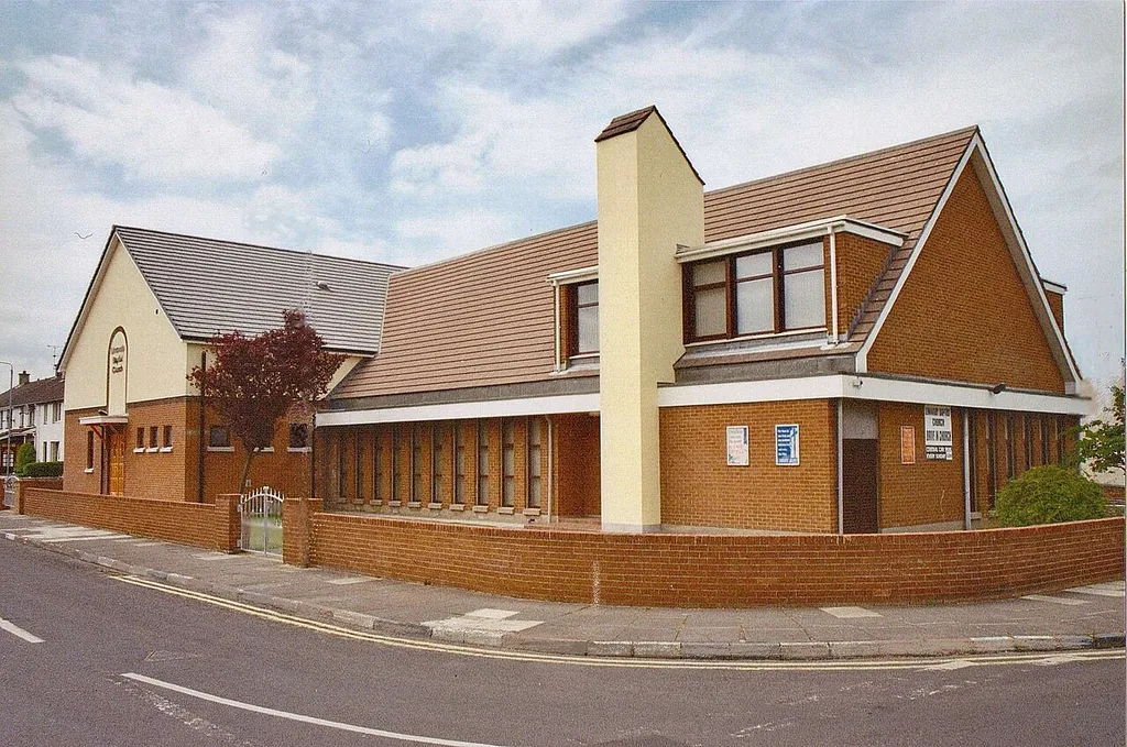 Photgraph of Limavady Baptist church taken from William Street, Limavady.