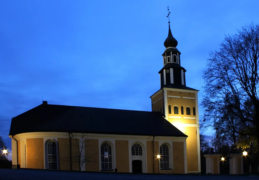 Ramnäs kyrka, Surahammar Municipality, Sweden. Main church for parish of Ramnäs, church of Sweden.