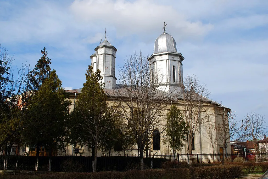 The "Greci" ("Neguţători") Romanian orthodox church in Buzău, Romania