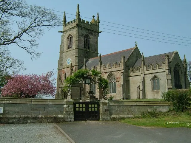 St John the Baptist parish church, Ightfield, Shropshire, seen from the southeast