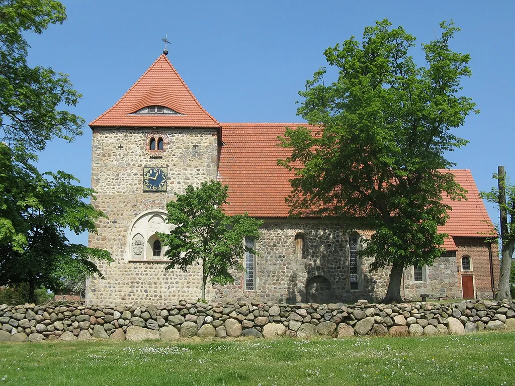 Church in Körchow, district Ludwigslust-Parchim, Mecklenburg-Vorpommern, Germany