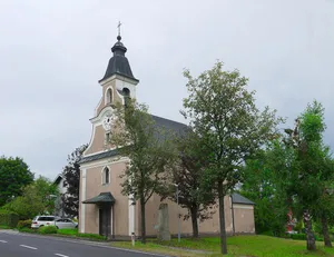 Kath. Filialkirche hl. Laurentius und ehem. Friedhofsfläche
