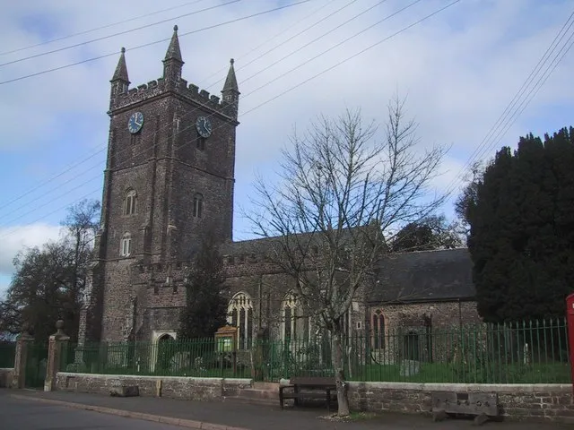 PArish church of St John the Baptist, Witheridge, Devon, seen from the south