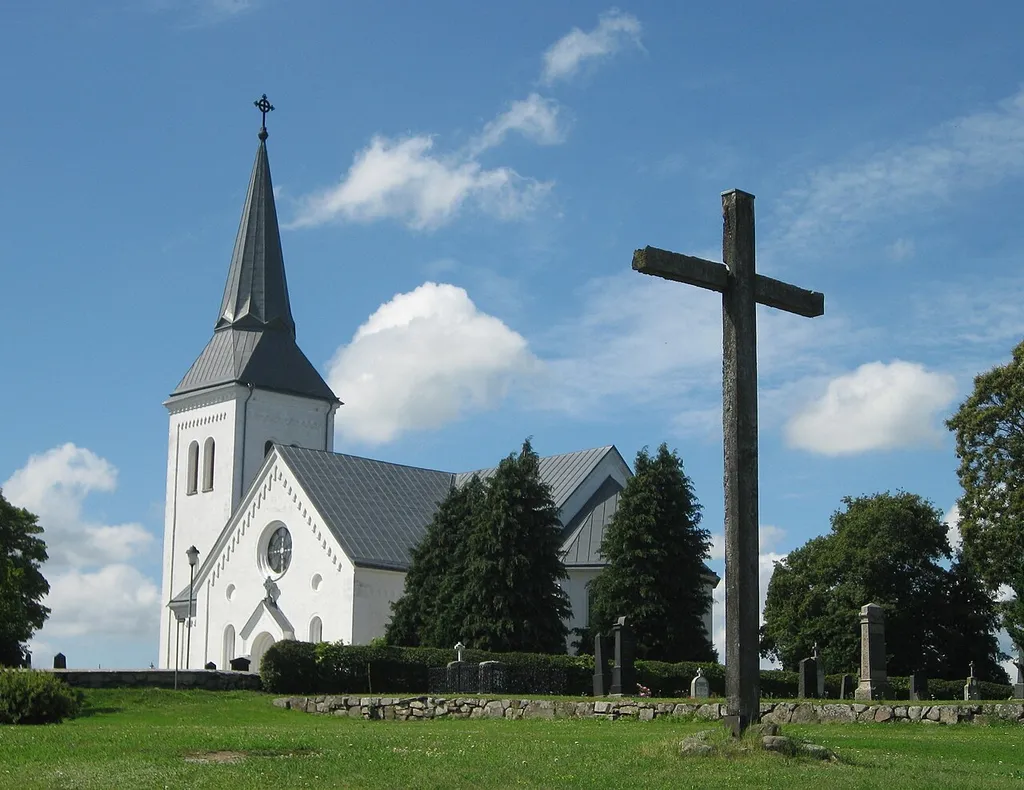Södra Mellby church i Scania, Sweden