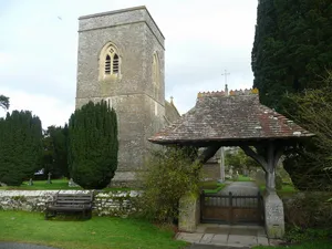 Lychgate in churchyard of St Gastyn