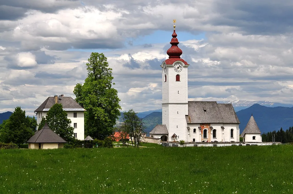Parish church Saint Lambertus in Radsberg, market town Ebenthal, district Klagenfurt Land, Carinthia, Austria, EU